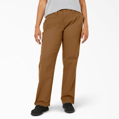 Women's Plus FLEX Relaxed Straight Fit Duck Carpenter Pants