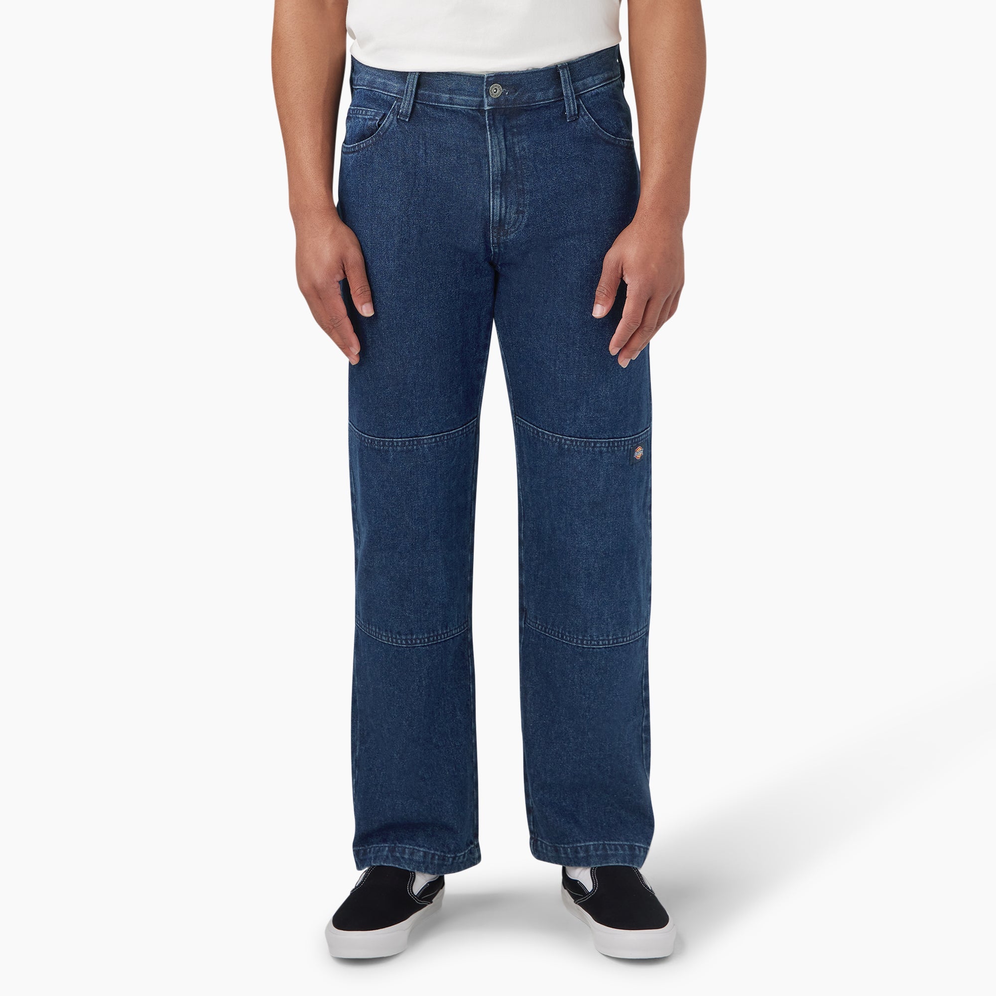 Loose Fit Double Knee Jeans