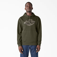 Water Repellent Camo Logo Hoodie