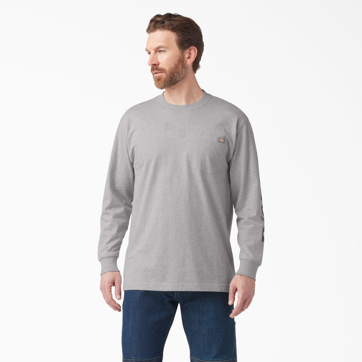 Logo Graphic Long Sleeve Pocket T-Shirt