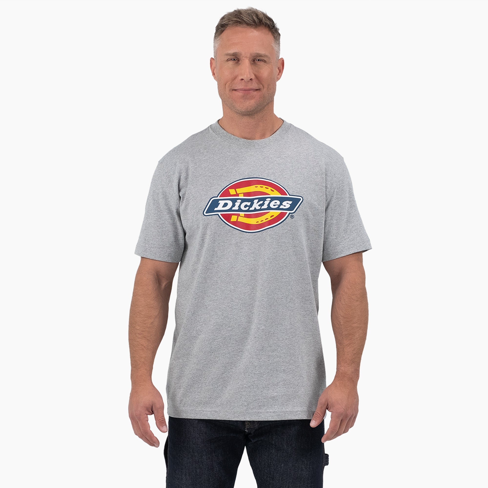 Short Sleeve Tri-Color Logo Graphic T-Shirt