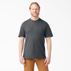 Heavyweight Short Sleeve Henley T-Shirt