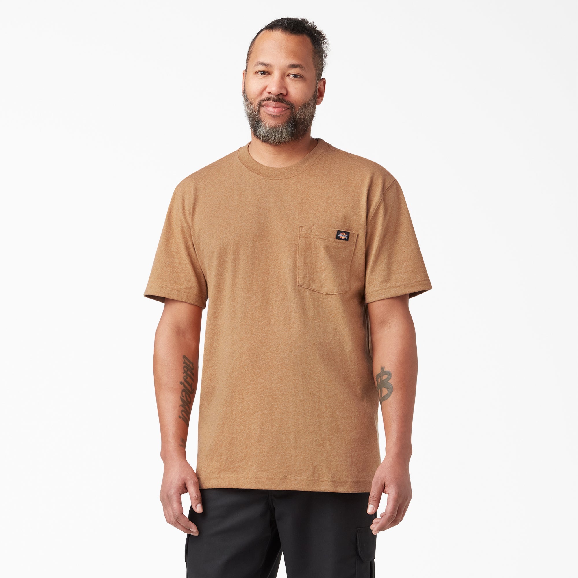 Heavyweight Heathered Short Sleeve Pocket T-Shirt
